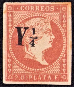 Cuba Scott 15 181860 Surcharged Mint Hinged CV $300