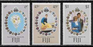 Fiji Scott #'s 442 - 444 MNH