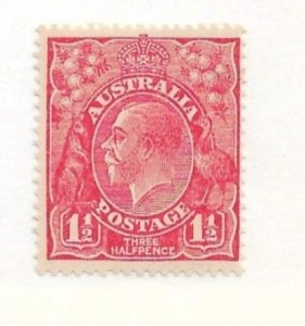 1927 Australia 68 1½p King George V MNH