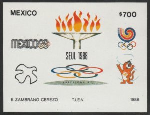 Mexico #1555 MNH Souvenir Sheet