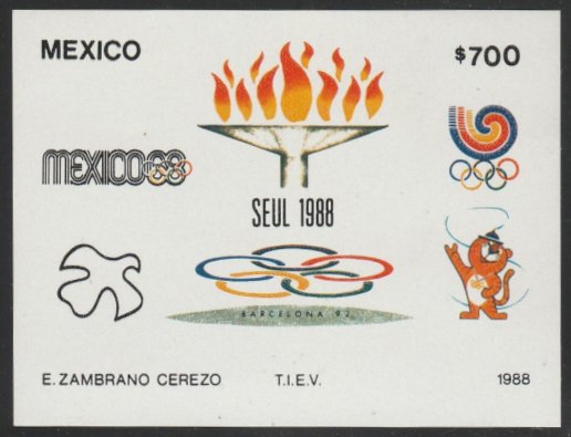 Mexico #1555 MNH Souvenir Sheet