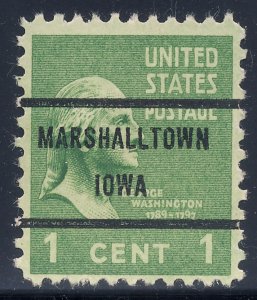 Marshalltown IA, 804-71 Bureau Precancel, 1¢ Washington