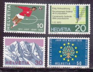 Switzerland # 517-520, Mint Hinged