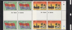 Kiribati 325-6 gp blocks of 4