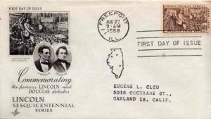 United States, First Day Cover, Illinois