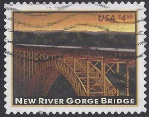 #4511 $4.95 New River Gorge Bridge 2011 Used Off Paper
