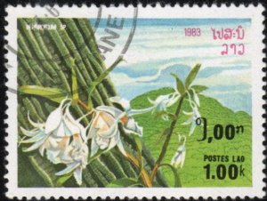 Laos 467 - Used - 1k Orchid (1983)