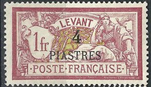 France  Off Turkey  36 Y&T 21 MH F/VF 1902 SCV $5.00