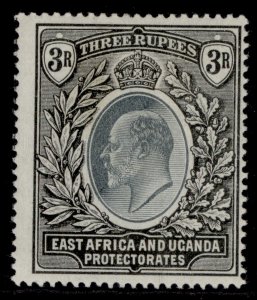 EAST AFRICA and UGANDA EDVII SG28, 3r grey-green & black, M MINT. Cat £110.