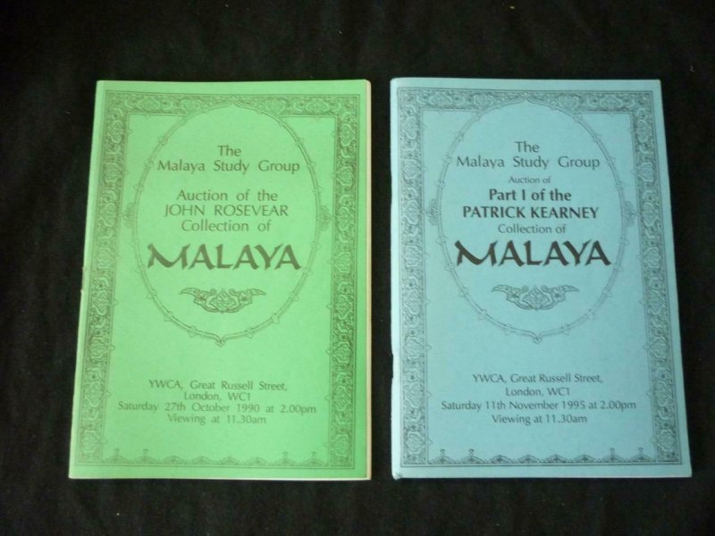 2 MALAYA STUDY GROUP AUCTION CATALOGUES