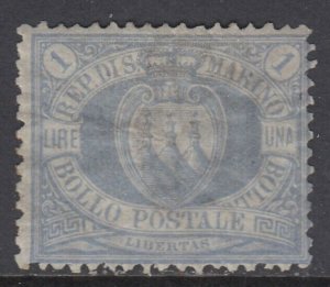 SAN MARINO - Sassone n.31 cv 8000$ Signed Diena SUPER CENTERED - MH*