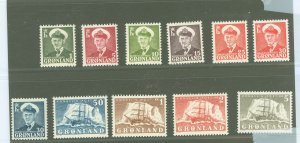 Greenland #28-38 Mint (NH) Single (Complete Set)