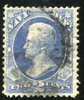 United States Scott O36 UFH - 1873 2c Navy Department Official - SCV $25.00