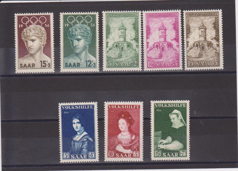 Saar B109-110, B111-116 & B114-116 Mint Hinged