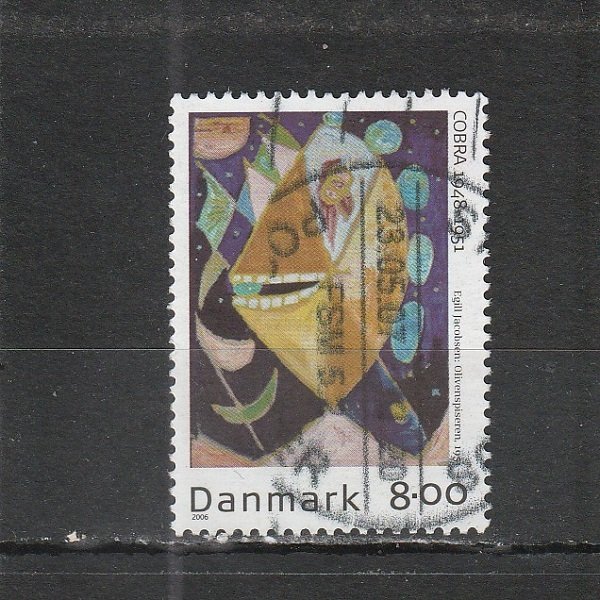 Denmark  Scott#  1370  Used  (2006 Painting by COBRA Group Artist)