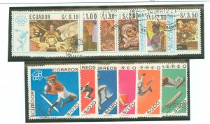 Ecuador #759-759E/760-760E Used Single (Complete Set) (Olympics)