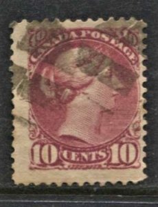 STAMP STATION PERTH Canada #10c QV Stamp Used - Unchecked