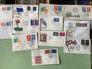 Europa mixed European  postal covers  12 items Ref A2312