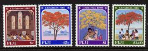 Fiji 615-8 MNH Christmas, Church, Trees