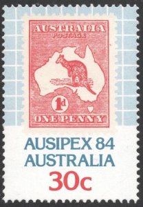 Australia SC#925 30¢ Australian 1d Stamp from 1913 (1984) MNH