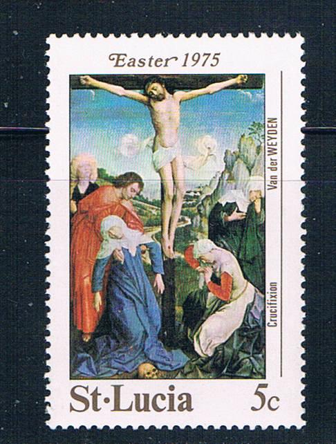 St Lucia 369 MNH The Crucifiction 1975 (S0924)