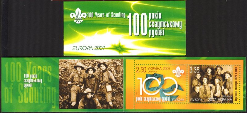 Ukraine 2004 Europa CEPT Centenary of the Scouts Movement Booklet MNH