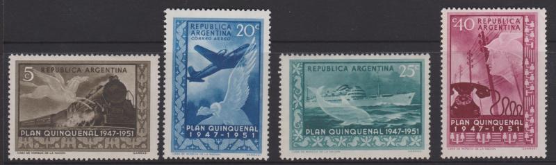 Argentina Sc#595-597, C60 MH