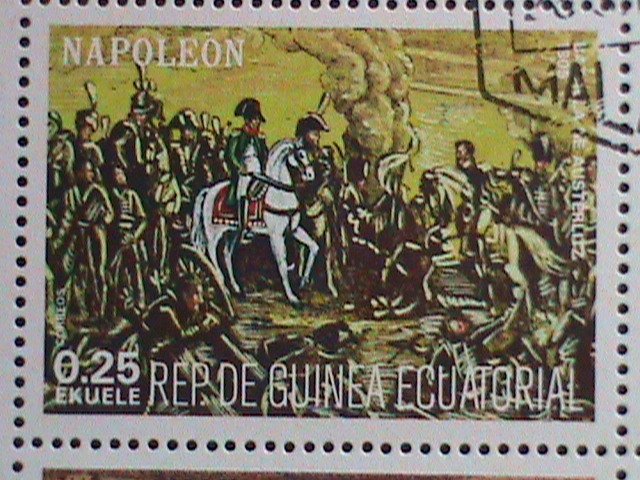 GUINEA EQUATORIAL STAMP- THE STORY OF NAPOLEON CTO-MNH STAMP SHEET  VERY RARE