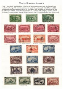 USA #285 - #293 Very Fine Used Set All Fresh With Light Cancels & Extra Shades