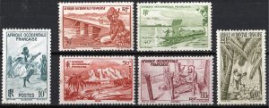 French West Africa SC#36-41 Definitives (1947) MNH