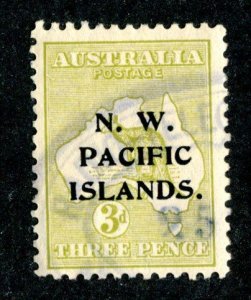 1915 North West Pacific Islands Sc#3 used ( 1639 BCX2 )