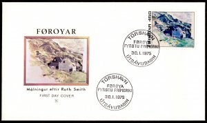 1975, Faroe Islands 450o, FDC, Sc 19