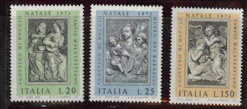 Italy Scott 1131-1133 MNH** 1973 Christmas set