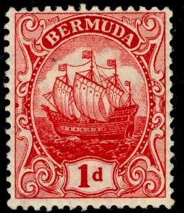 BERMUDA SG46b, 1d carmine, LH MINT. Cat £60.