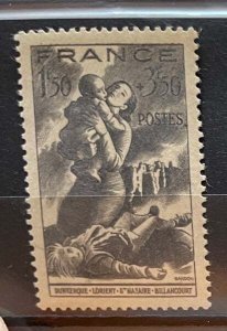 (3577) FRANCE 1943 : Sc# B158 CIVILIANS UNDER AIR ATTACK - MNH VF