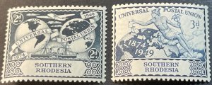 SOUTHERN RHODESIA # 71-72-MINT NEVER/HINGED---COMPLETE SET---1949