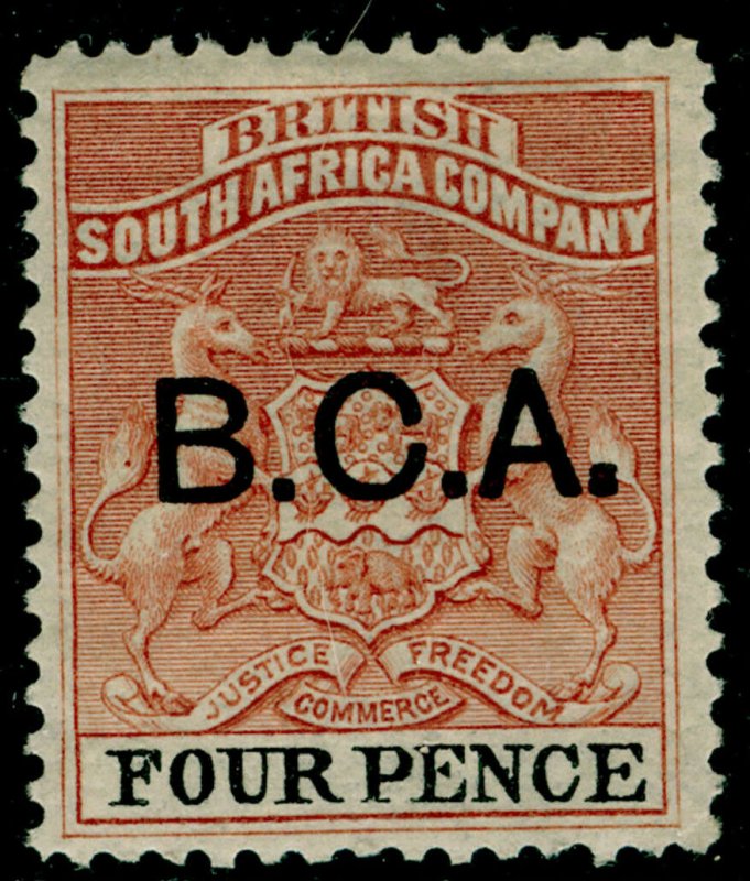 NYASALAND - BCA SG3, 4d reddish chestnut & black, M MINT. Cat £17.