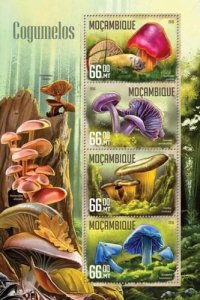 Mozambique 2016 MUSHROOMS Sheet Perforated Mint (NH)