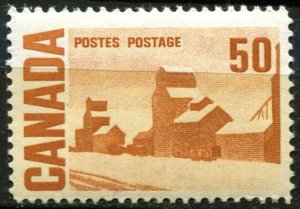 Canada Sc#465A MNH, 50c org brn, Centennial Definitives 1967-1973 - High Valu...