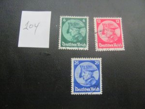 Germany 1933 USED SC 398-400 SET VF/XF $40 (204)