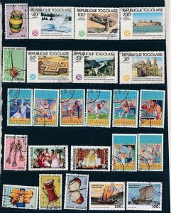 D395573 Togo Nice selection of VFU Used stamps