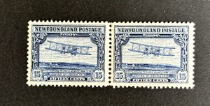 Newfoundland: 1928 15c Vickers Vimy, Publicity Issue, MNH pair.