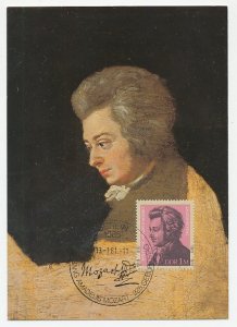 Maximum card Germany / DDR 1981 Wolfgang Amadeus Mozart - Composer