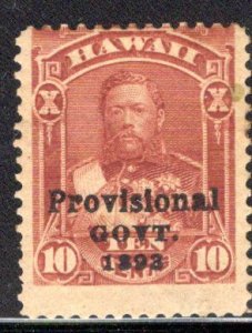 Hawaii #68, mint hinged, typical centering