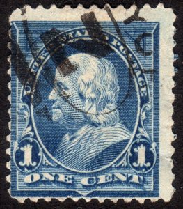 1895, US 1c, Benjamin Franklin, Used, Sc 264, Combine shipping