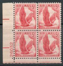 US Stamp #C50 MNH - Eagle in Flight - Plate Block of 4