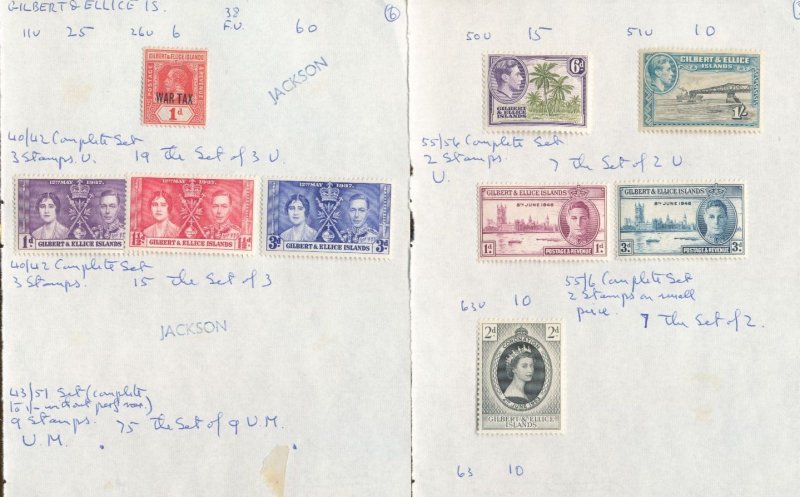 Gambia Ghana Gilbert Ellice EVII/QE M&U (Apx 70+Items) ZK17