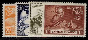 CAYMAN ISLANDS GVI SG131-134, anniversary of UPU set, M MINT.