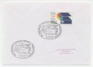 Cover / Postmark Germany 1989 Mining - Fossil