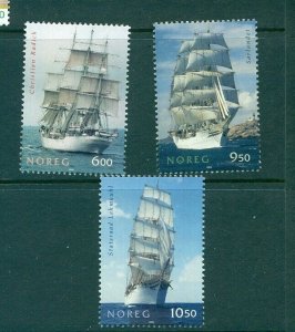 Norway - Sc# - 1437-9. 2005 Sailing Ships. MNH $7.50.